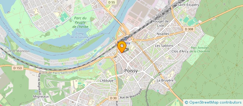 localisation de l'entreprise SOC DE FAIT QUINIO BOULEY  POISSY