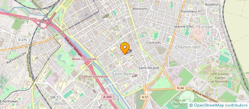 localisation de l'entreprise SOC DE FAIT ROYNEL NATACHA ET RENE  REIMS