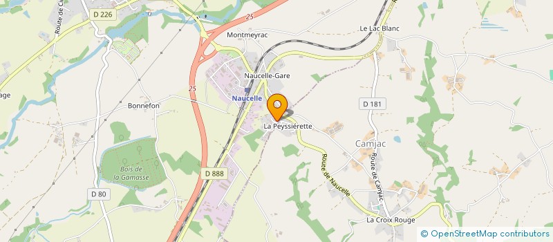 localisation de l'entreprise SOC DE FAIT SERRES OLIVIER ET ISABELLE  NAUCELLE