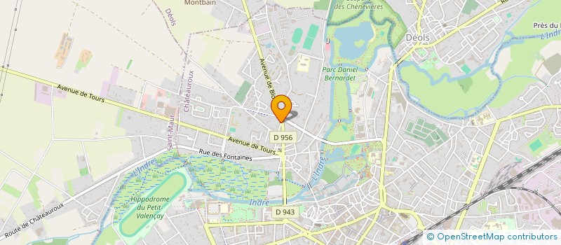 localisation de l'entreprise SOC DE FAIT SHABAB & HUSSAIN à CHATEAUROUX