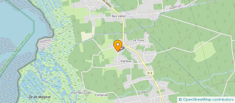 localisation de l'entreprise SOC DE FAIT THIBAL FRERES  BIGANOS