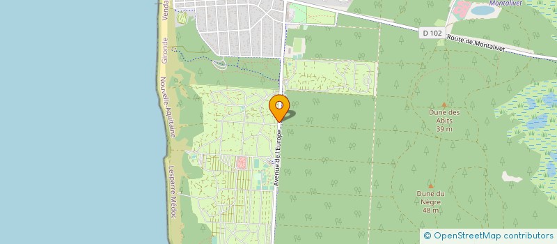 localisation de l'entreprise SOC DE FINANCEMENT DES CENTRES DE NATURE  VENDAYS-MONTALIVET