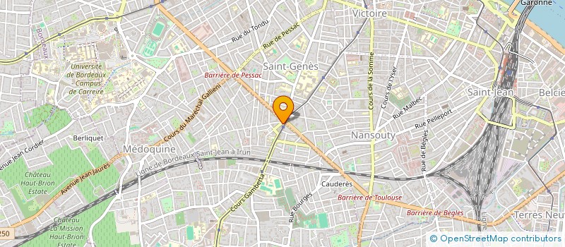 localisation de l'entreprise SOC DE FLOCAGE IMPRESSION ET PUBLICITE à TALENCE