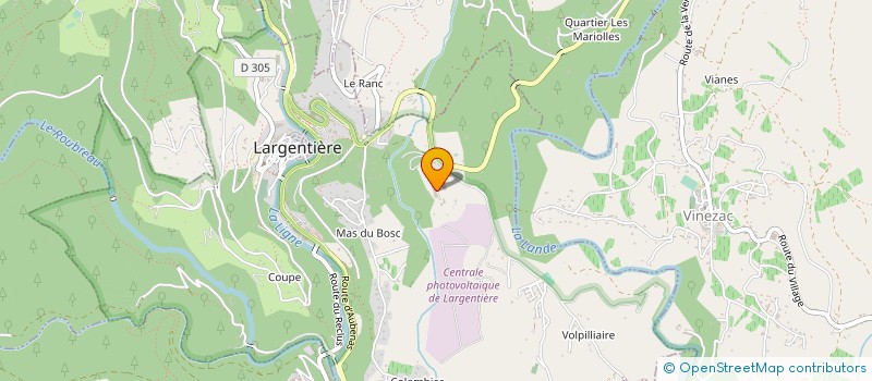 localisation de l'entreprise SOC DE FONTES PROFILEES ET DE BRIDAGE à LARGENTIERE