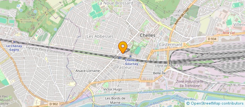 localisation de l'entreprise SOC DE GESTION DE LA CLINIQUE DE CHELLES à CHELLES