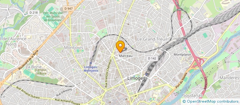 localisation de l'entreprise SOC DE GESTION DE PATRIMOINE JEBEILLE à LIMOGES