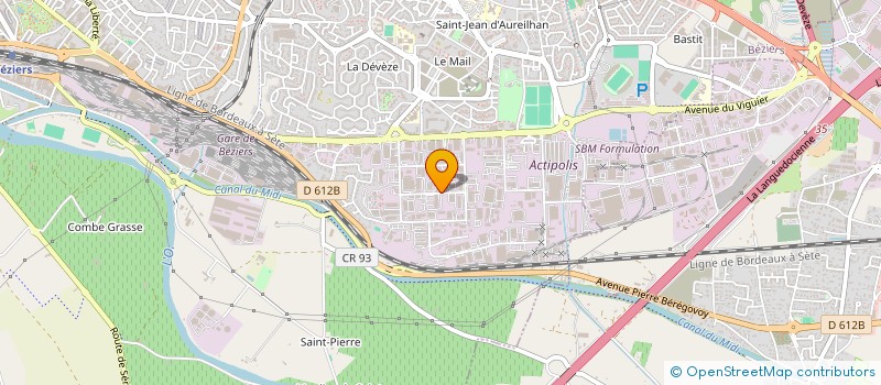 localisation de l'entreprise SOC DE GESTION EN PARFUMERIE  BEZIERS