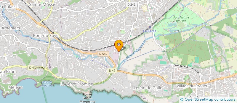 localisation de l'entreprise SOC DE  GESTION ET CONSEIL A L'EXPORT  LA GARDE