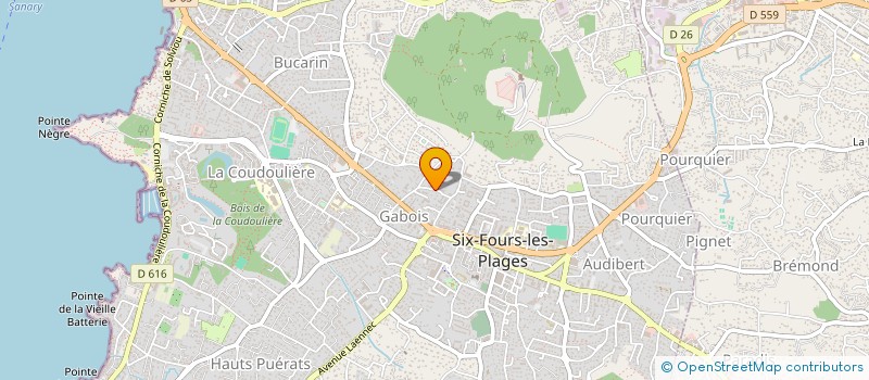 localisation de l'entreprise SOC DE GESTION MONTI à SIX-FOURS-LES-PLAGES