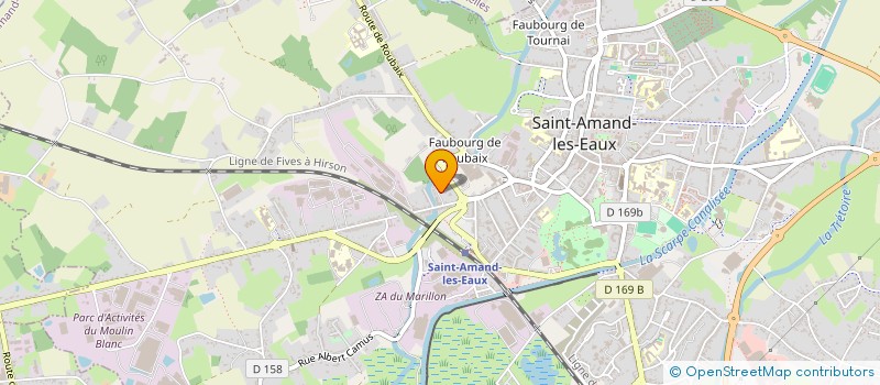 localisation de l'entreprise SOC DE GYMNASTIQUE AMANDINOISE  SAINT-AMAND-LES-EAUX