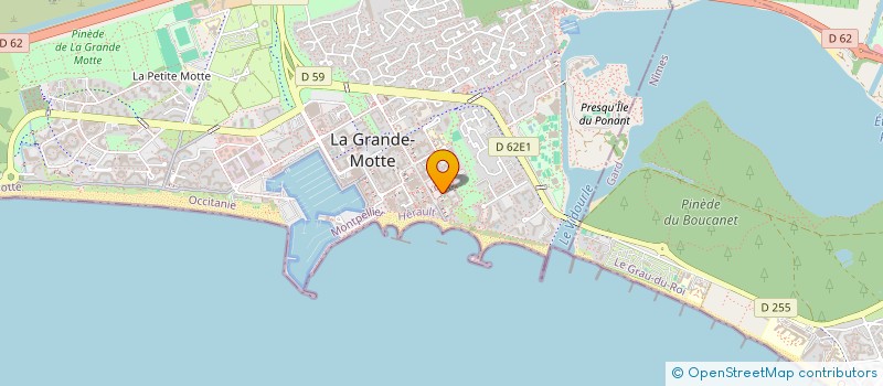 localisation de l'entreprise SOC DE L ALBATROS GARDOIS à LA GRANDE-MOTTE