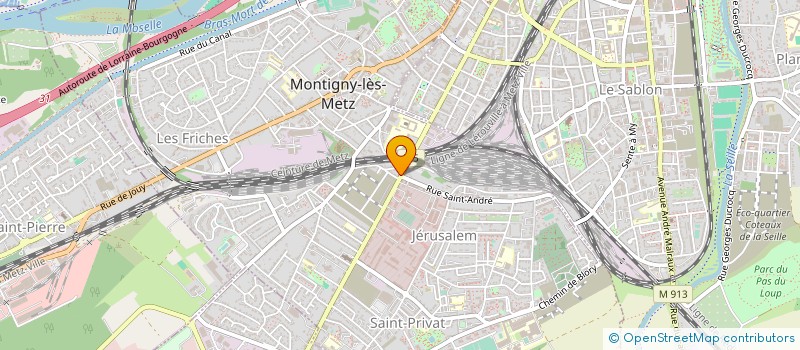 localisation de l'entreprise SOC DE L'EST - TRANSPORTS DEMENAGEMENTS à MONTIGNY-LES-METZ