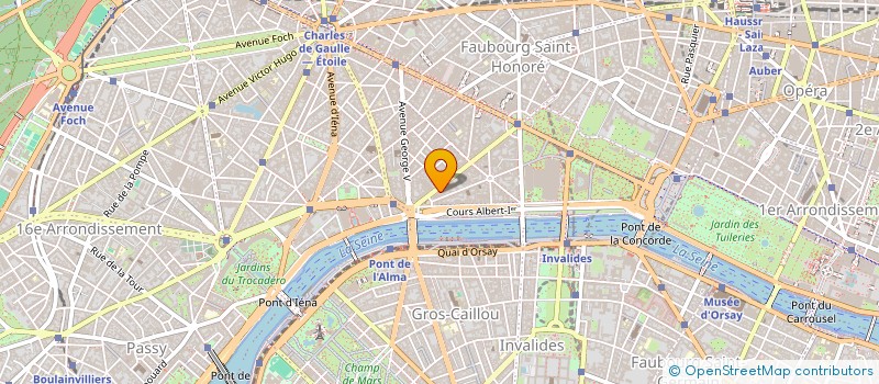 localisation de l'entreprise SOC DE L HOTEL MONTAIGNE  PARIS