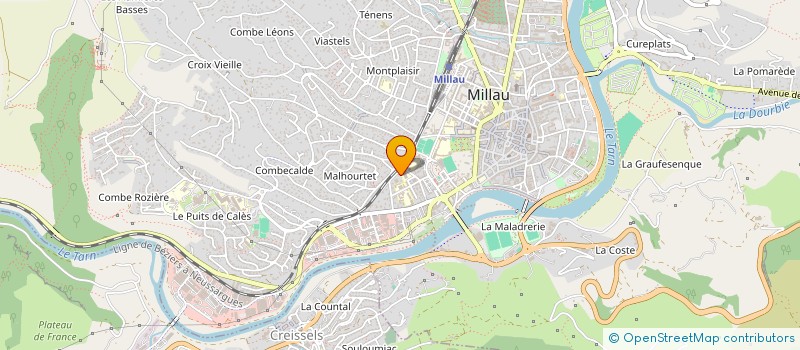 localisation de l'entreprise SOC DE LA CLINIQUE ST COME à MILLAU