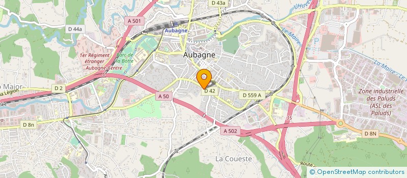 localisation de l'entreprise SOC DE LA PHARMACIE D'AZUR à AUBAGNE