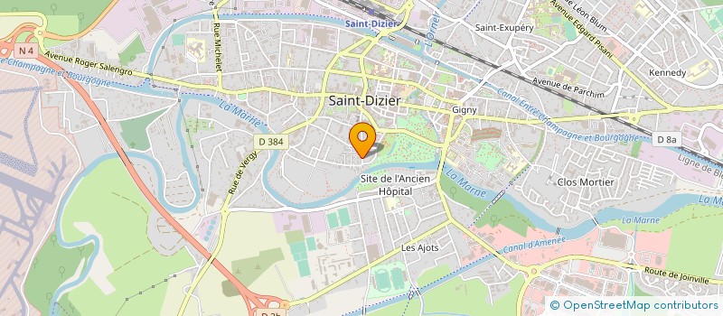 localisation de l'entreprise SOC DE LA RUE DE VANDEUL à SAINT-DIZIER