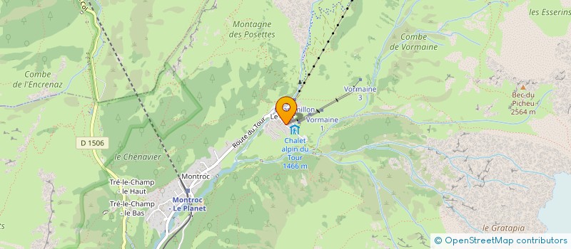 localisation de l'entreprise SOC DE LA VALLEE  CHAMONIX-MONT-BLANC