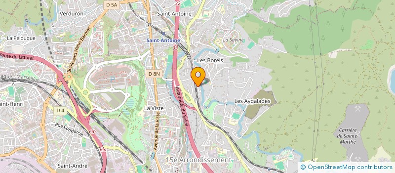 localisation de l'entreprise SOC DE MACONNERIE ET TRAVAUX MODERNES à MARSEILLE 15EME