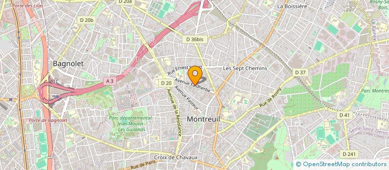 localisation de l'entreprise SOC DE MECANIQUE OUTILLAGE DE PRECISION à MONTREUIL