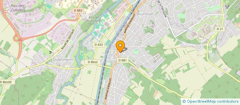 localisation de l'entreprise SOC DE MUSIQUE CONCORDIA  BRUNSTATT-DIDENHEIM