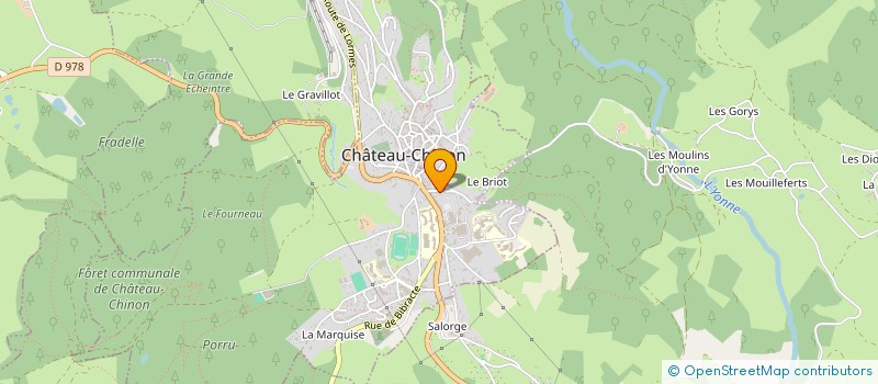 localisation de l'entreprise SOC DE PARTICIP ET D'INVESTIS INDUSTRIEL à CHATEAU-CHINON (CAMPAGNE)