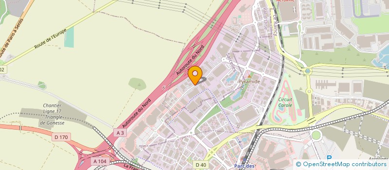 localisation de l'entreprise SOC DE PERINATALITE VANNETAISE  ROISSY-EN-FRANCE