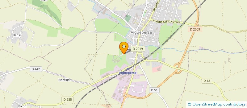 localisation de l'entreprise SOC DE PETANQUE AIGUEPERSE  AIGUEPERSE