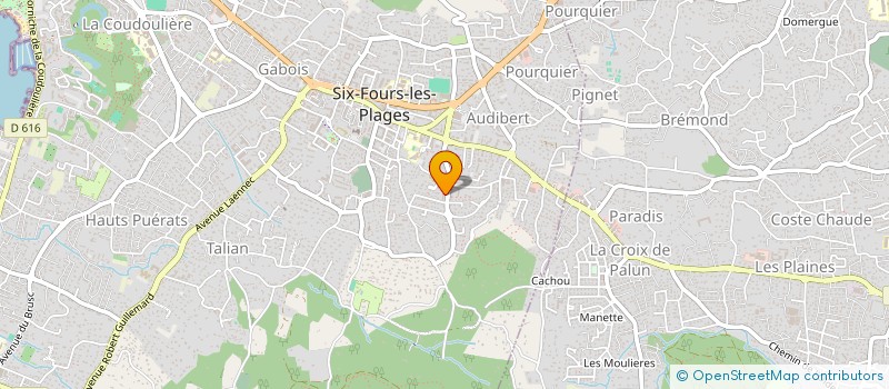 localisation de l'entreprise SOC DE PLOMBERIE DES ETS CARATI à SIX-FOURS-LES-PLAGES