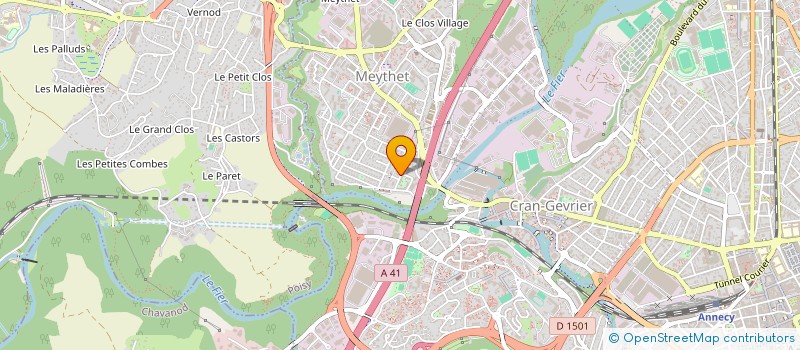 localisation de l'entreprise SOC DE POSE DE CARRELAGES à ANNECY