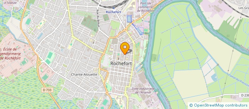 localisation de l'entreprise SOC DE PROMOTION  DES ARTS PLASTIQUES  ROCHEFORT