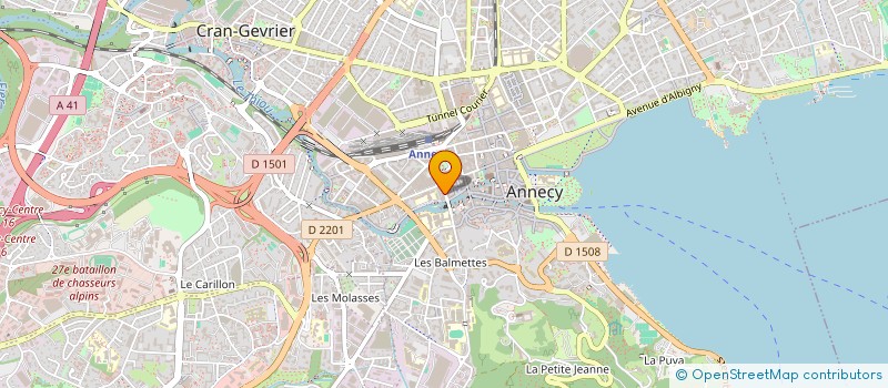 localisation de l'entreprise SOC DE REALISATION ELECTRIQUE ET INFORMA à ANNECY