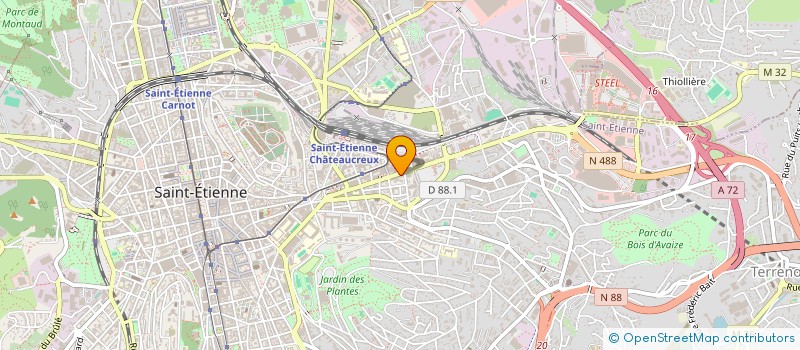 localisation de l'entreprise SOC DE RECHERCHE DEVELOP INFORMATIQUE à SAINT-ETIENNE