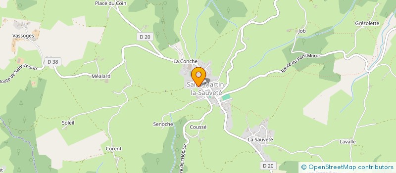 localisation de l'entreprise SOC DE RECOUVREMENT DE CREANCES à SAINT-MARTIN-LA-SAUVETE