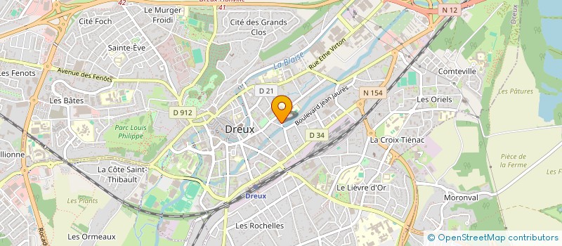 localisation de l'entreprise SOC DE RELIURE INDUSTRIELLE DE DREUX à DREUX