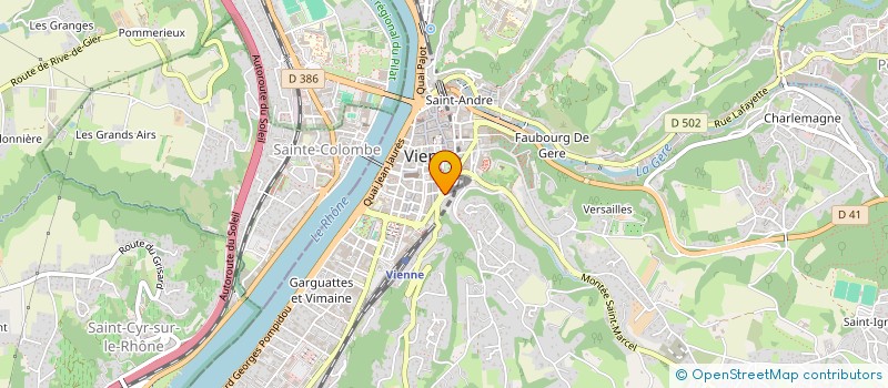 localisation de l'entreprise SOC DE REPROGRAPHIE ET DE COMMUNICATION à VIENNE