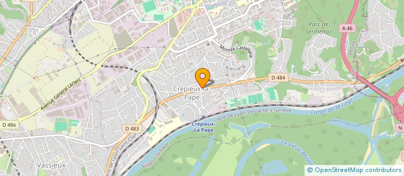 localisation de l'entreprise SOC DE RESTAURATION DE CREPIEUX LE GONE  RILLIEUX-LA-PAPE