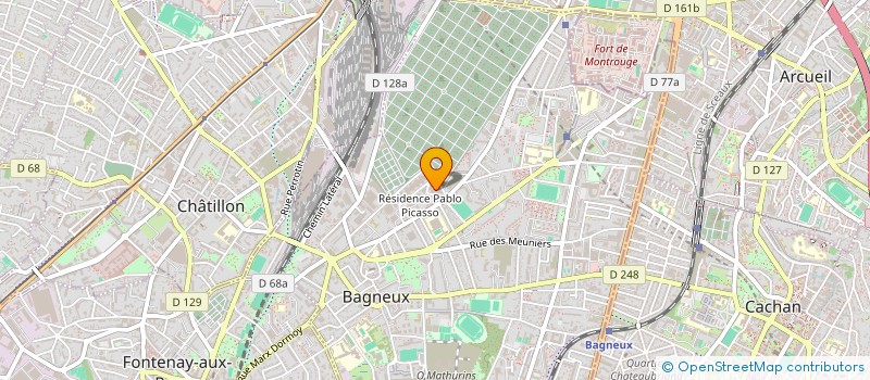 localisation de l'entreprise SOC DE RESTAURATION DE ROSNY-SOUS-BOIS à BAGNEUX