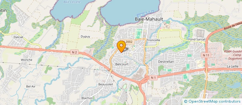 localisation de l'entreprise SOC DE RESTAURATION ET DE COIFFURE à BAIE-MAHAULT