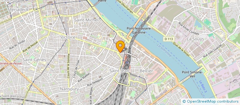 localisation de l'entreprise SOC DE RESTAURATION GRECQUE LES CYCLADES  BORDEAUX