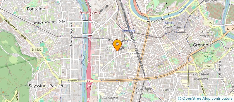 localisation de l'entreprise SOC DE RESTAURATION GRENOBLOISE à GRENOBLE