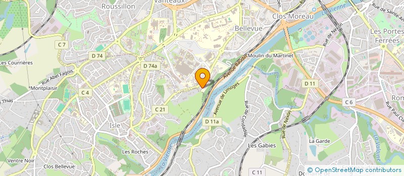 localisation de l'entreprise SOC DE SANTE AU TRAVAIL REGION LIMOUSIN à LIMOGES