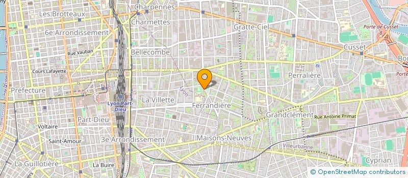 localisation de l'entreprise SOC DE SCE ET DE SECURITE PRIVEE à VILLEURBANNE