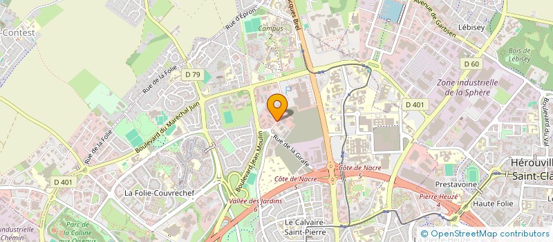 localisation de l'entreprise SOC DE SERVICE FONCIER à CAEN