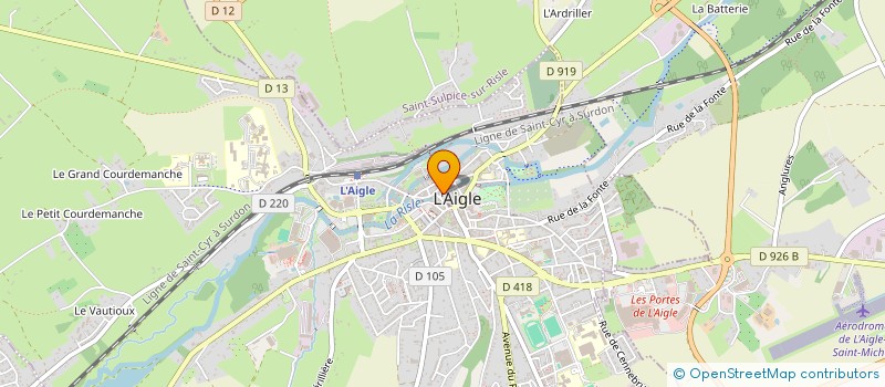 localisation de l'entreprise SOC DE SERVICES FORESTIERS SARL à L'AIGLE