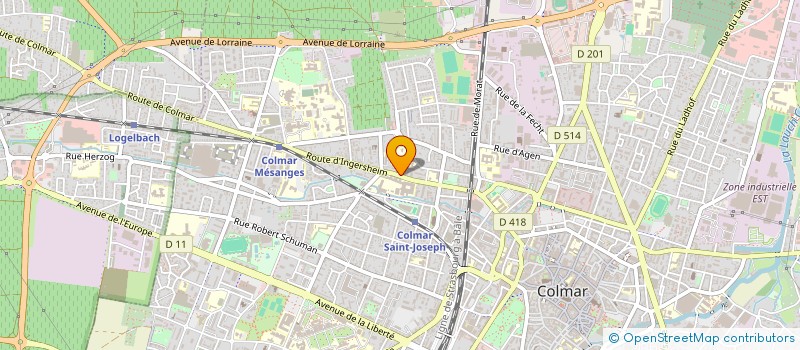 localisation de l'entreprise SOC DE ST-VINCENT DE PAUL CONSEIL LOCAL  COLMAR