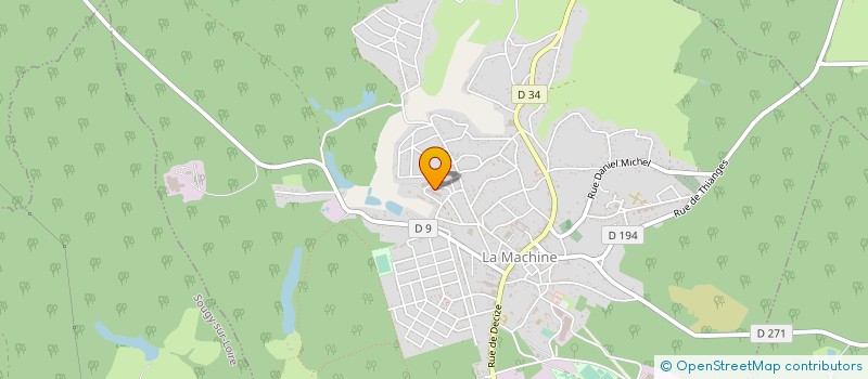 localisation de l'entreprise SOC DE TERRASSEMENT MACHINOISE à LA MACHINE