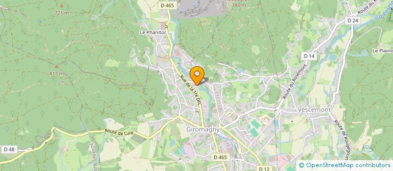 localisation de l'entreprise SOC DE TIR ET PREPARATION MILITAIRE à GIROMAGNY