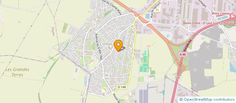 localisation de l'entreprise SOC DE TRAITEMENT DES EAUX INDUSTRIELLES à CORBAS