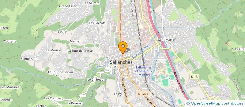 localisation de l'entreprise SOC DE TRAITEURS SAVOYARDS  SALLANCHES