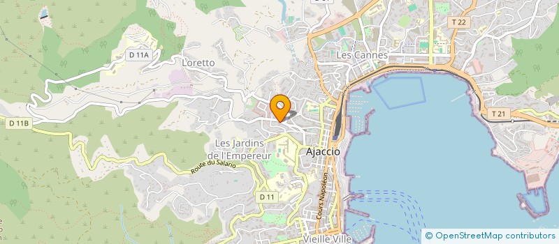 localisation de l'entreprise SOC DE TRANSPORTS ET DE DEMENAGEMENTS à AJACCIO